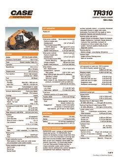 tr310 case skid steer|case tr310 b specs.